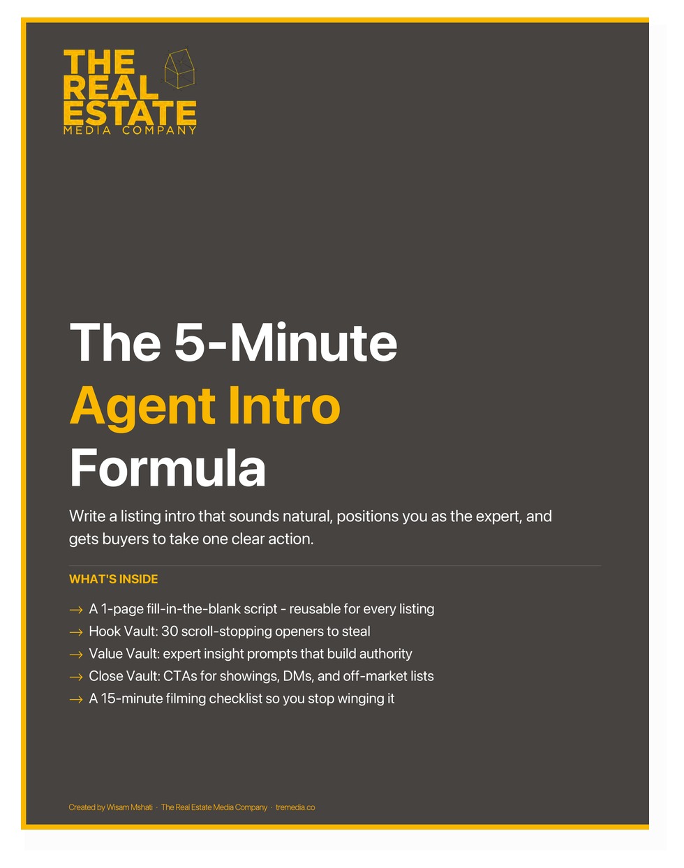 The 5-Minute Agent Intro Formula - PDF Kit