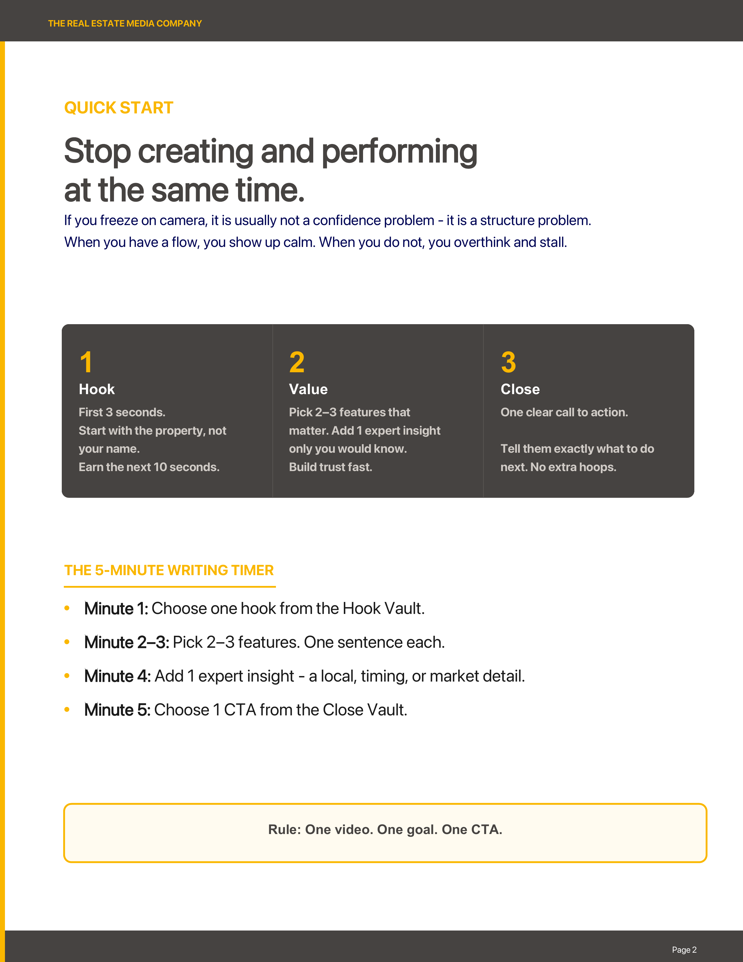 Hook Value Close framework